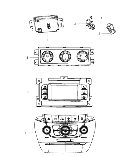 Center Stack Lower Diagram for 5RG431X9AA