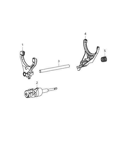 1987 Jeep Cherokee Fork Range Diagram for 68089749AA