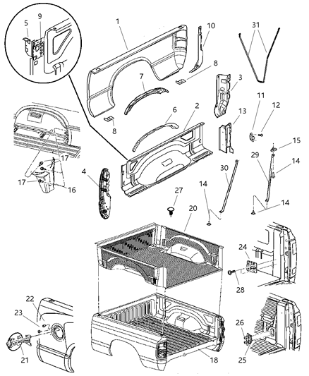 Box Pickup Diagram for 5127204AB