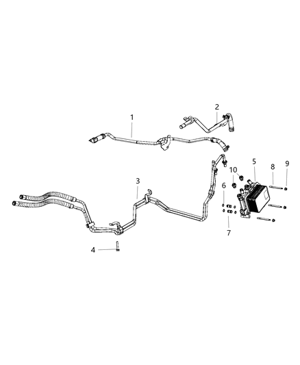 1991 Dodge Spirit Hose And Tube Coolant Diagram for 68268579AC