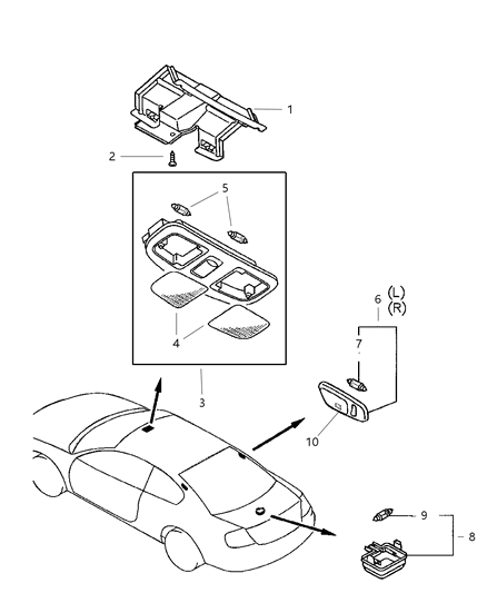2015 Jeep Patriot Lamp, Trunk (Cargo) Diagram for MB529091