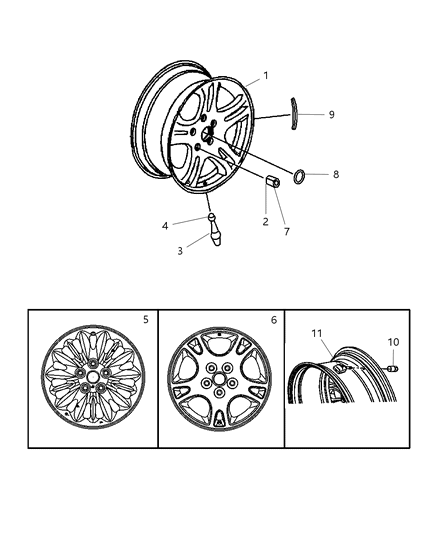 Wheel Aluminum Diagram for WV25PAKAA
