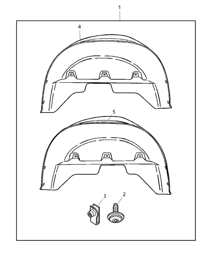 1998 Chrysler Concorde Screw Diagram for 6507030AA