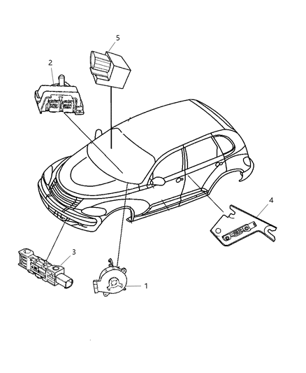 Module Occupant Restraint Diagram for 4714680AF