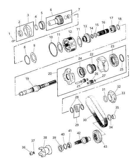 Gear Input Diagram for 5003446AA