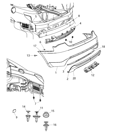1991 Dodge D250 Bracket Fascia Diagram for 68081562AF