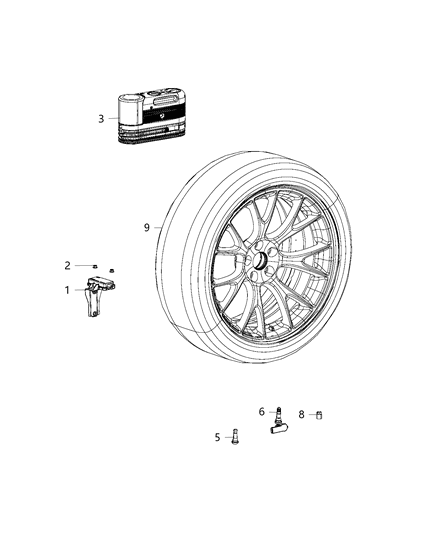 1984 Dodge B250 Nut Hexagon Flange Lock M6X1.00 Diagram for 6511733AA