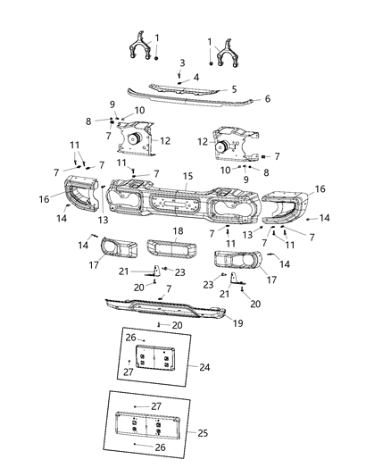 Hook Tow See Group 013-505 Diagram for 68334760AA