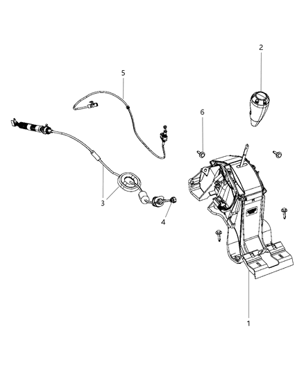 Cable Shift Diagram for 68024360AA