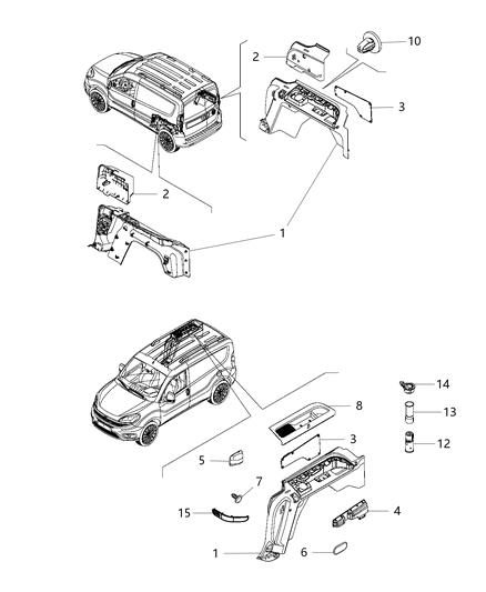 Cap Power Outlet Diagram for 68201970AA