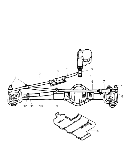 Arm Pitman Diagram for 52106836AB