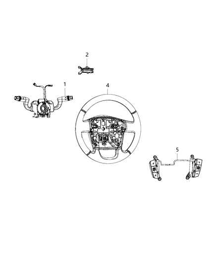 2014 Jeep Cherokee Module Steering Control Diagram for 6TB17JXWAA