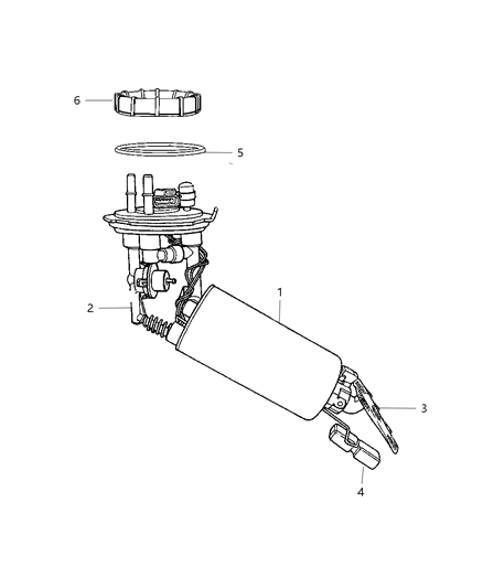 Module Kit Fuel Pump/Level Unit Diagram for 5018873AB