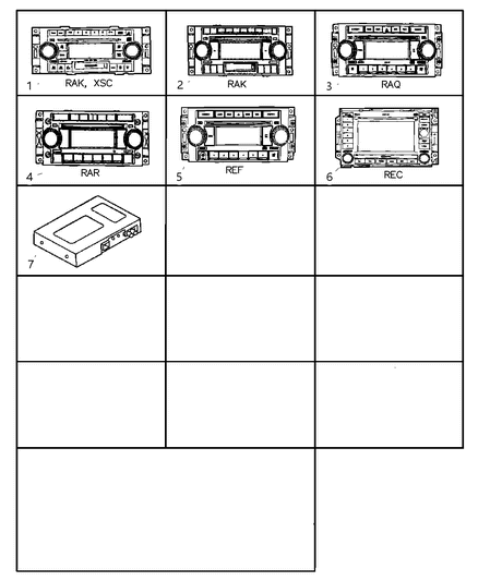 2008 Dodge Avenger Radio AM/FM With CD And Cassette Diagram for 5064032AM