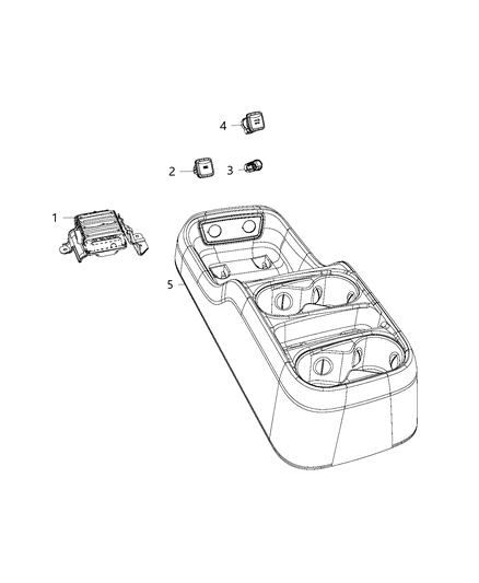 2011 Dodge Durango Module Power Inverter Diagram for 56029814AA