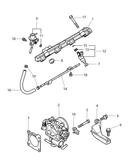 Sheet, Fuel Injector Diagram for MD614805