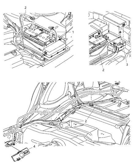 1993 Dodge B250 Wiring Battery Positive Diagram for 4607503AB