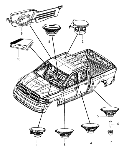 2007 Jeep Liberty Amplifier Diagram for 68267099AA