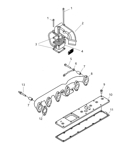 Heater Engine Diagram for 5086720AB