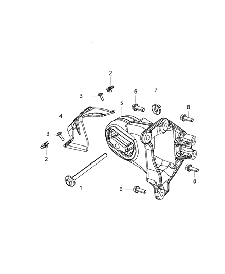 Bolt And Coned Washer Hexagon Head M12X1.75X175.00 Diagram for 6508576AA