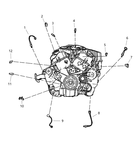 1984 Dodge Diplomat Sensor Camshaft Diagram for 4609089AC