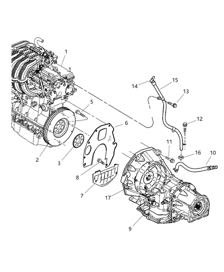 2023 Jeep Grand Wagoneer Indicator Transmission Fluid Level Diagram for 53013560AC