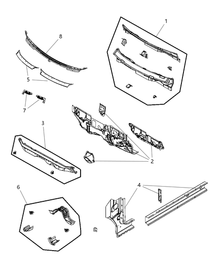 Baffle Air Diagram for 5155719AB