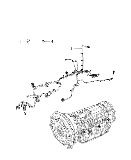 2019 Ram 2500 Wiring Transmission Diagram for 68358701AD