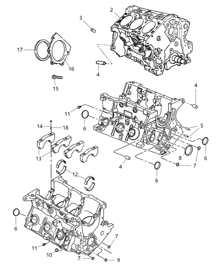 2024 Jeep Grand Wagoneer L Engine Long Block Diagram for R8144470AA