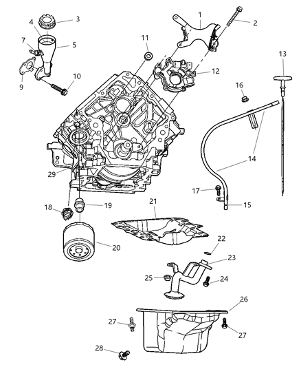Cap Oil Filler Diagram for 53032389AC