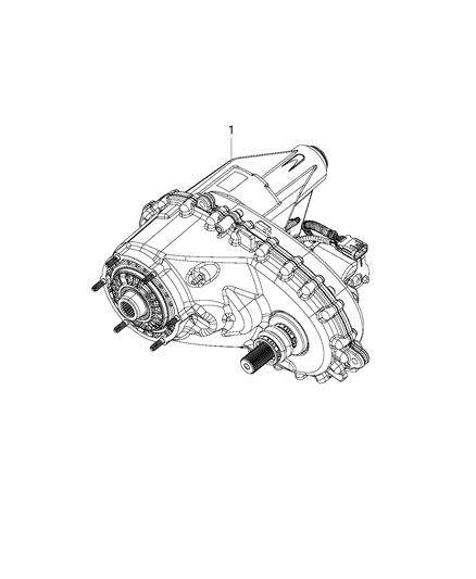 2009 Jeep Liberty Transfer Case BW 44-45 Diagram for 68292015AD