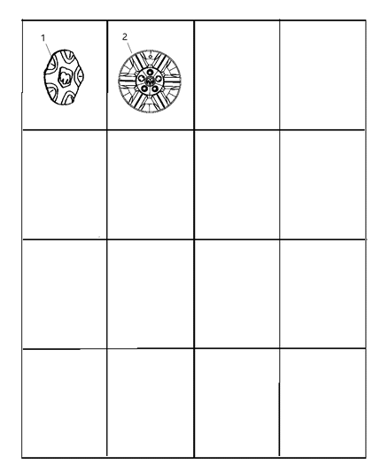 Cap Wheel Center Diagram for 5JF62PAKAA