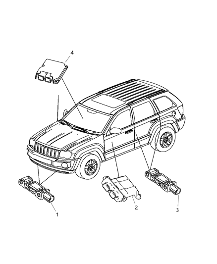 2025 Jeep Grand Cherokee Module Occupant Classification Diagram for 56043195AS