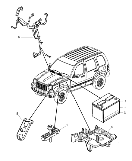 2023 Ram 1500 Classic Tray, Battery, H, L Series 1995 Diagram for BAUNV75450