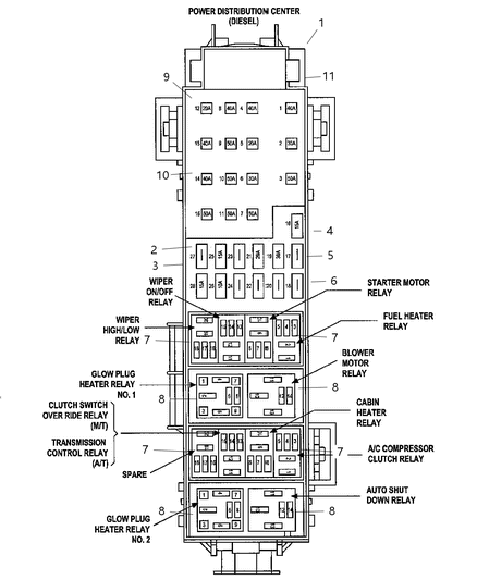 1985 Dodge Aries Module Totally Integrated Power Diagram for 56049721AH