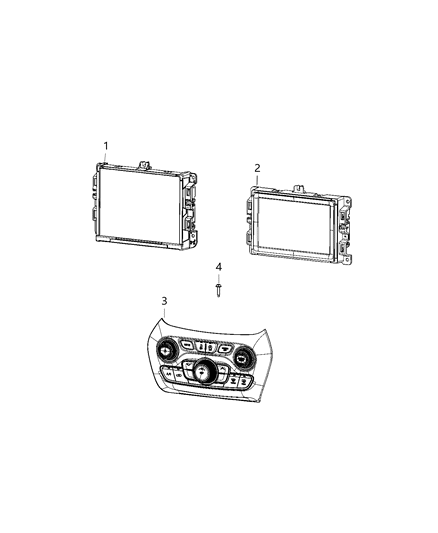Radio Multi Media 7.0 Diagram for 68474413AC