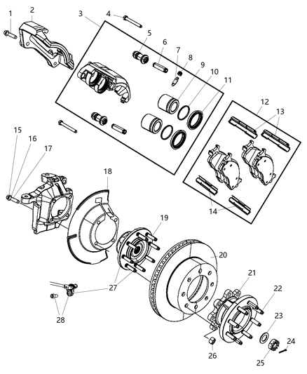 Pin Cotter Diagram for 5086669AB