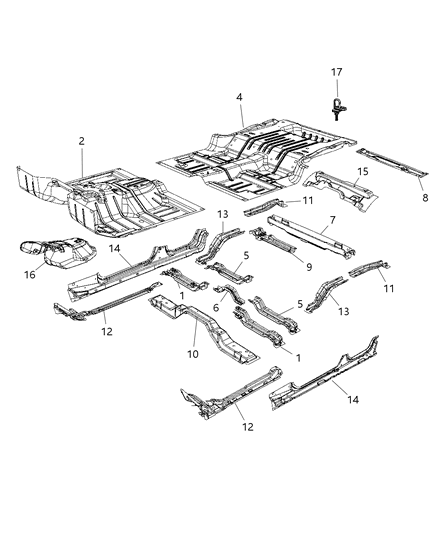 Stud Weld M6X1X25 Diagram for 6506524AA