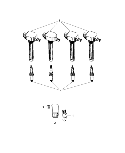 Capacitor Ignition Diagram for 68080837AA