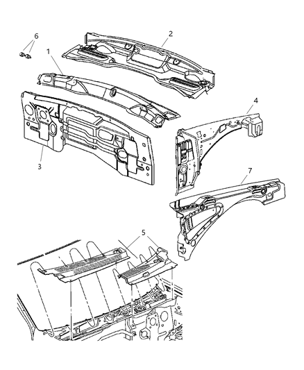 2012 Jeep Wrangler Panel Dash Diagram for 55394100AI