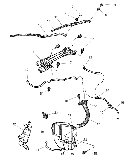Hose 1Ft Windshield Washer 5/32" Diagram for HWV00532AB