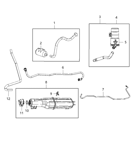 Evap System Integrity Module with Vapor Canister Diagram for 52855827AB