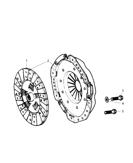 Cover And Plate Assembly, Clutch And Disc Package Diagram for V9900103