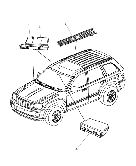 Module Rain Sensor Diagram for 56050078AN