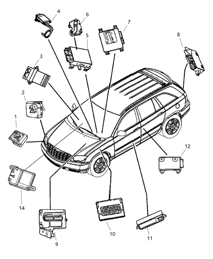 Module Heated Seat Diagram for 5161272AA