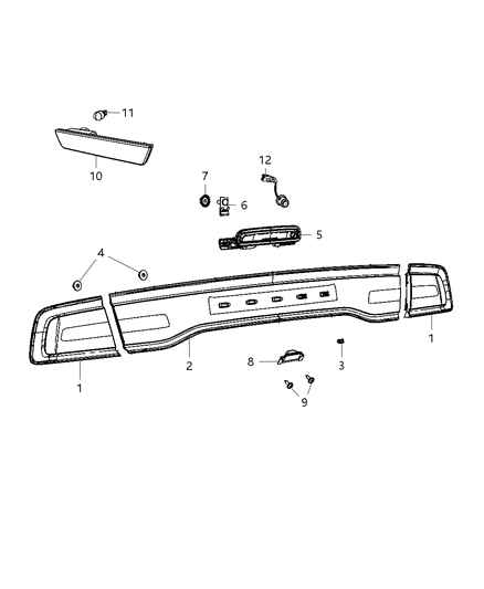 1998 Dodge B2500 Switch Passive Entry Diagram for 68087978AC