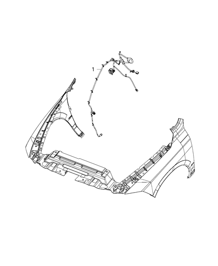2020 Ram 1500 Wiring Dash Right, Passenger Side Diagram for 68443053AB