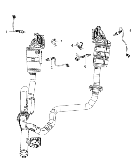 1984 Dodge Ramcharger Clip Sensor Left Side Sensor Wire Diagram for 68213309AB