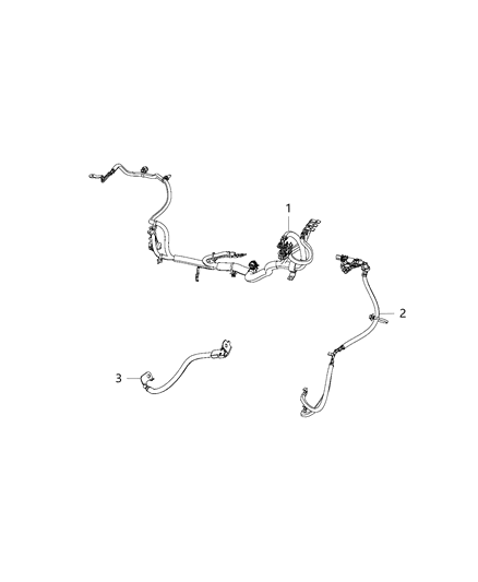 2019 Jeep Cherokee Wiring Battery Positive Diagram for 68250820AB