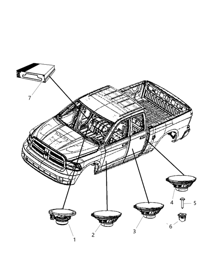 2015 Ram 5500 Amplifier Diagram for 68248792AB
